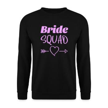 Design des flèches en forme de cœur de l’escouade de mariée - Sweat-shirt Unisexe - noir - Devant - Alina (178cm) & Michal (187cm)