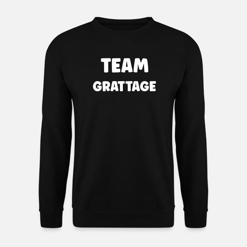 Team Scratching: Black on White - Unisex Sweatshirt - black