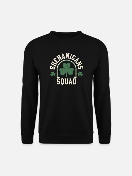 Shenanigans Squad Shamrock Fun - Unisex Sweatshirt - black