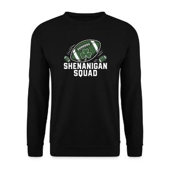 Équipe de Football Trèfle Style Vintage - Sweat-shirt Unisexe - noir - Devant - Alina (178cm) & Michal (187cm)