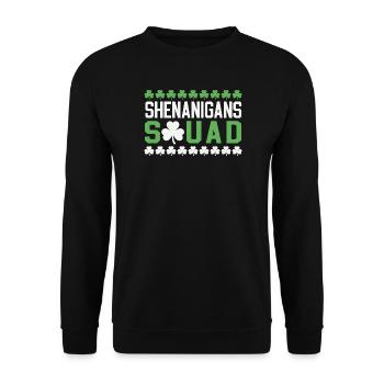 Shenanigans Squad - Unisex Sweatshirt - black - Front - Alina (178cm) & Michal (187cm)