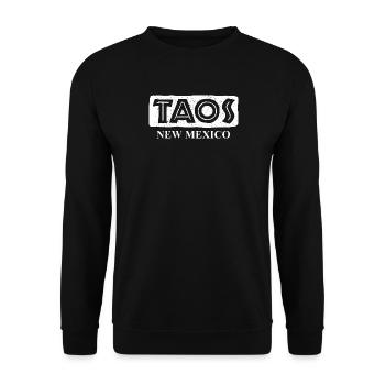 Taos - New Mexico - United States of America - Unisex Sweatshirt - black - Front - Alina (178cm) & Michal (187cm)