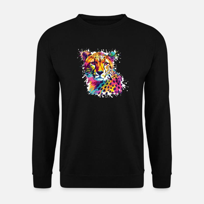 Cheetah Leopard Graffiti - Unisex Sweatshirt - black