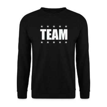 Équipe avec des stars - Sweat-shirt Unisexe - noir - Devant - Alina (178cm) & Michal (187cm)