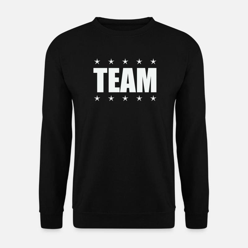Team with stars - Unisex Sweatshirt - black
