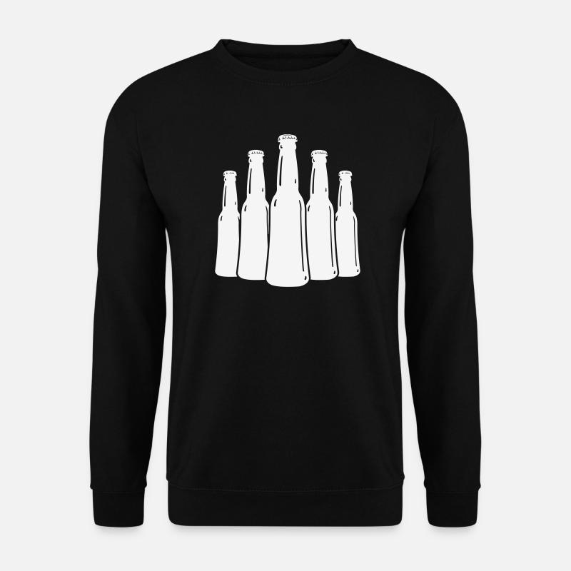 Silhouette des bouteilles de bière - Sweat-shirt Unisexe - noir