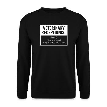 Veterinarian, Secretary, Veterinarian, Receptionist - Unisex Sweatshirt - black - Front - Alina (178cm) & Michal (187cm)