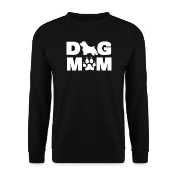 Norfolk Terrier nennt den lustigen Hund Mama - Unisex Pullover - Schwarz - Vorne - Alina (178cm) & Michal (187cm)