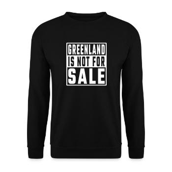 Le Groenland n’est pas à vendre - Sweat-shirt Unisexe - noir - Devant - Alina (178cm) & Michal (187cm)