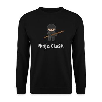 Ninja Fight Sport Bo - Sweat-shirt Unisexe - noir - Devant - Alina (178cm) & Michal (187cm)