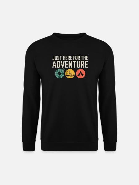 Adventure Icons: Compass Boot Tent - Unisex Sweatshirt - black