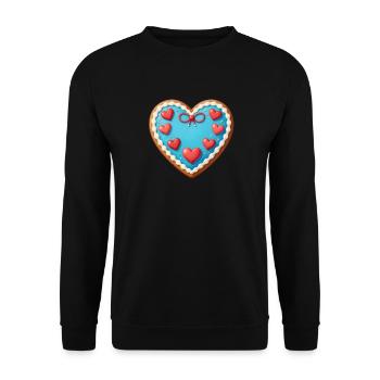 Cadeau pour la fête des mères : Idée de cadeau pour la fête des mères - Sweat-shirt Unisexe - noir - Devant - Alina (178cm) & Michal (187cm)