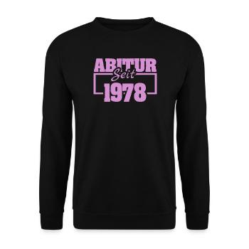 1978 - Unisex Pullover - Schwarz - Vorne - Alina (178cm) & Michal (187cm)