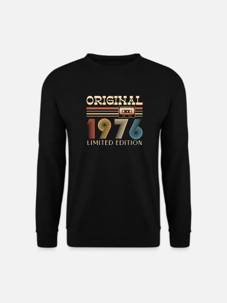 Anniversaire 50 Ans Original 1976 Cadeau Fête - Sweat-shirt Unisexe - noir