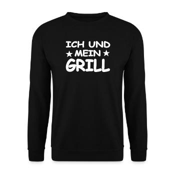 Griller - Sweat-shirt Unisexe - noir - Devant - Alina (178cm) & Michal (187cm)