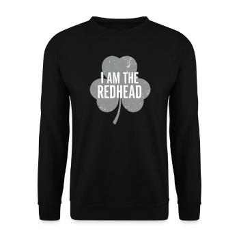 Je suis la fierté du trèfle rouquin - Sweat-shirt Unisexe - noir - Devant - Alina (178cm) & Michal (187cm)