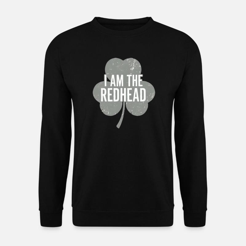 I Am The Redhead Shamrock Pride - Unisex Sweatshirt - black