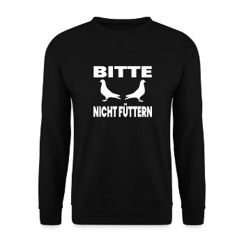 Colombes - Sweat-shirt Unisexe - noir - Devant - Alina (178cm) & Michal (187cm)