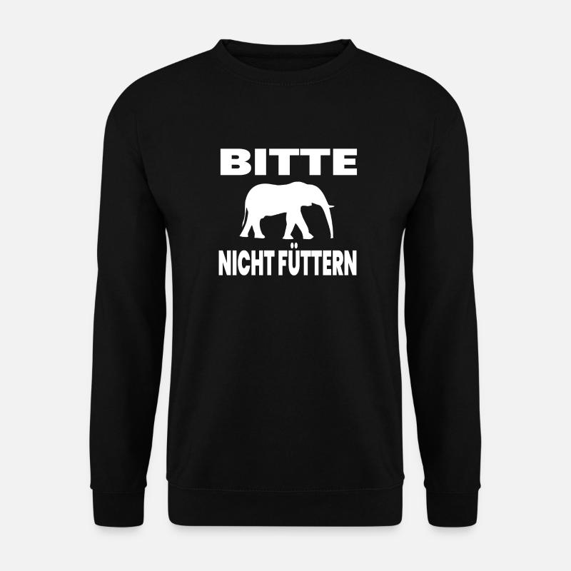 Elefant - Unisex Pullover - Schwarz
