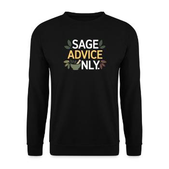 Spécialiste botanique clinique certifié en vêtements - Sweat-shirt Unisexe - noir - Devant - Alina (178cm) & Michal (187cm)