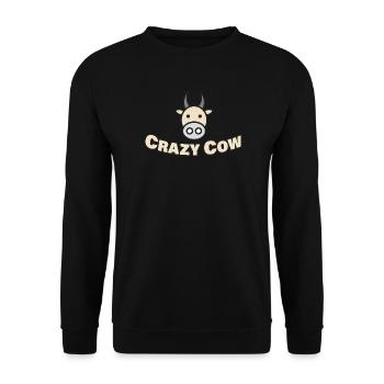 CRAZY COW - Unisex Sweatshirt - black - Front - Alina (178cm) & Michal (187cm)