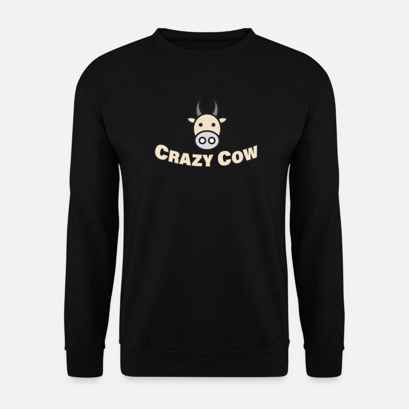 CRAZY COW - Unisex Pullover - Schwarz
