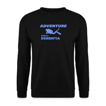 AVENTURE DE PLONGÉE - Sweat-shirt Unisexe - noir - Devant - Alina (178cm) & Michal (187cm)