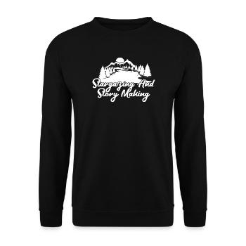 Scouts scouts Observation des étoiles et création d’histoires - Sweat-shirt Unisexe - noir - Devant - Alina (178cm) & Michal (187cm)
