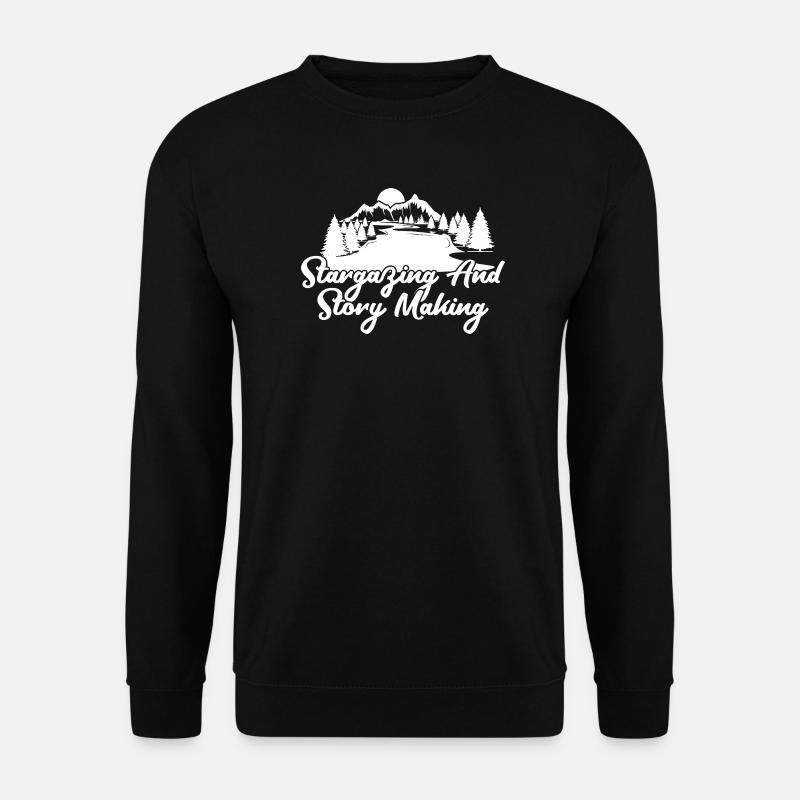 Spejderspejder, spejderarbejde, stjernekiggeri og historiefortælling. - Unisex sweater - sort