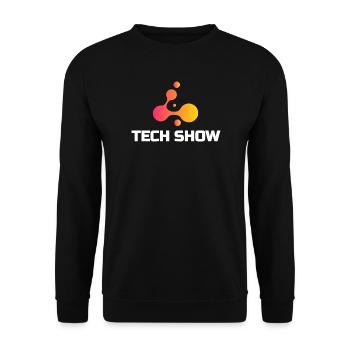 Technikshow Neon Blob Tee - Unisex Pullover - Schwarz - Vorne - Alina (178cm) & Michal (187cm)