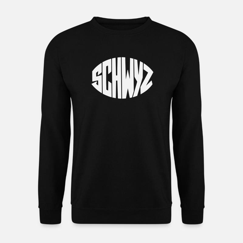 Schwyz Geometric Font - Unisex Sweatshirt - black