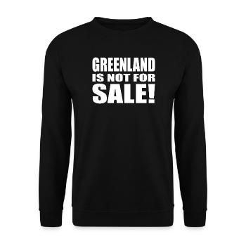Le Groenland n’est pas à vendre - Sweat-shirt Unisexe - noir - Devant - Alina (178cm) & Michal (187cm)