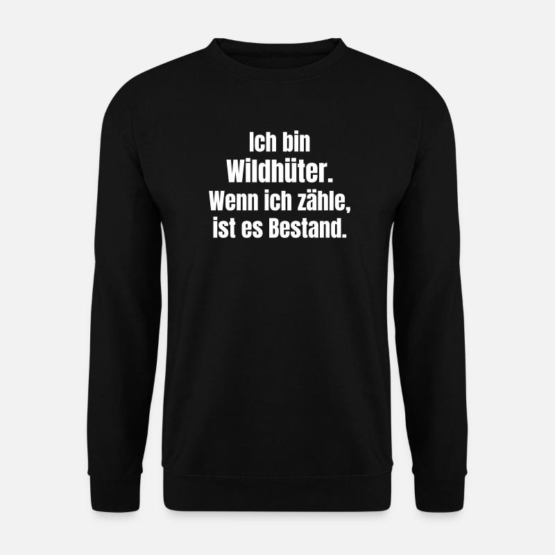 Wildhüter Bestandszähler - Unisex Pullover - Schwarz