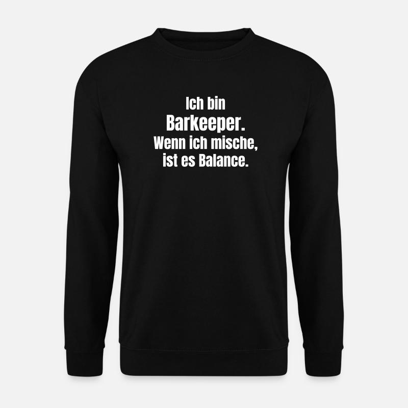 Ich bin Barkeeper Balance - Unisex Pullover - Schwarz