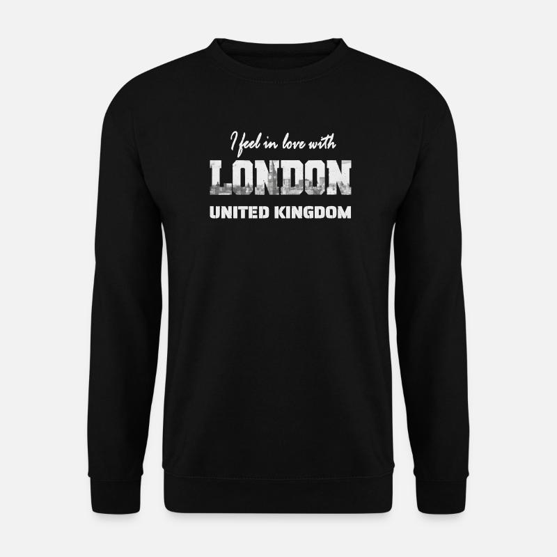 I fell in love with London Skyline Design - Unisex Pullover - Schwarz