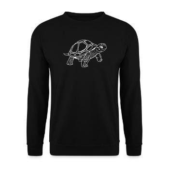 Schildkröten Schildkröten - Unisex Pullover - Schwarz - Vorne - Alina (178cm) & Michal (187cm)