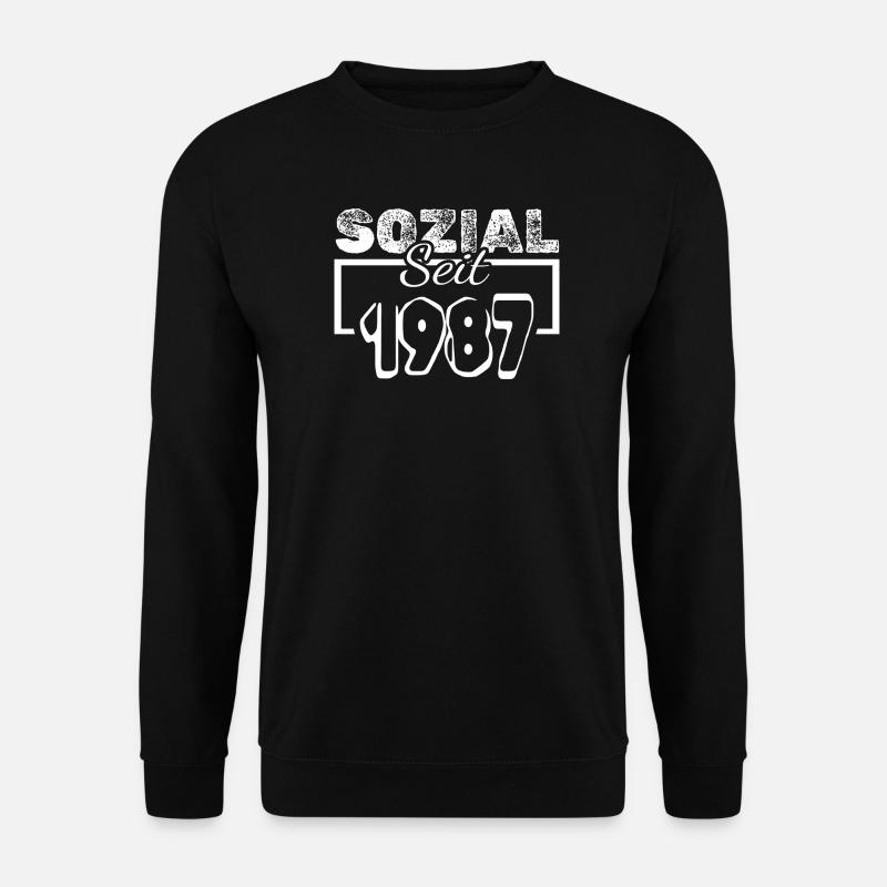 Sozial 1987 - Unisex Pullover - Schwarz