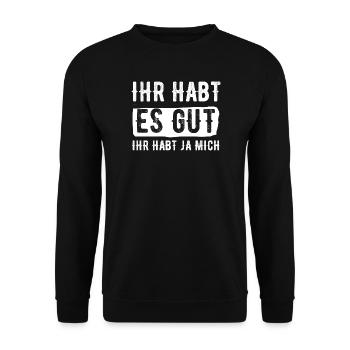 Tu as bien joué, tu m’as eu - Sweat-shirt Unisexe - noir - Devant - Alina (178cm) & Michal (187cm)