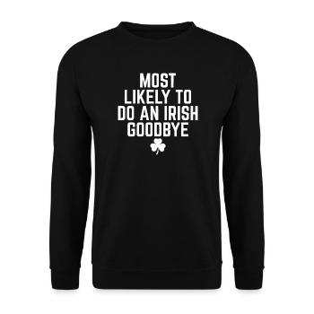 Très probablement un adieu irlandais - Sweat-shirt Unisexe - noir - Devant - Alina (178cm) & Michal (187cm)