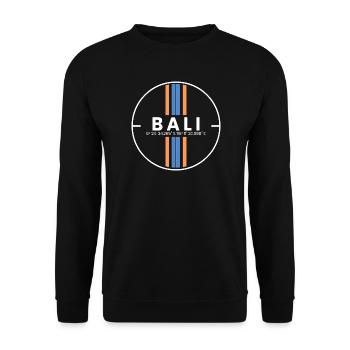 Coordonnées de l’île de Bali - Sweat-shirt Unisexe - noir - Devant - Alina (178cm) & Michal (187cm)