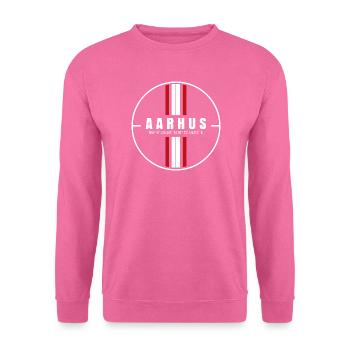Coordonnées d’Aarhus - Sweat-shirt Unisexe - rose - Devant