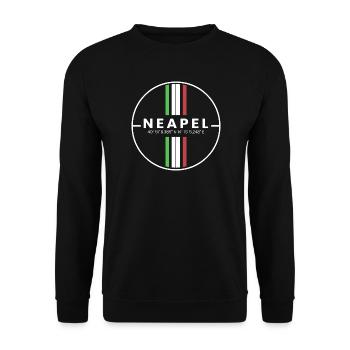 Naples Coordinates - Unisex Sweatshirt - black - Front - Alina (178cm) & Michal (187cm)