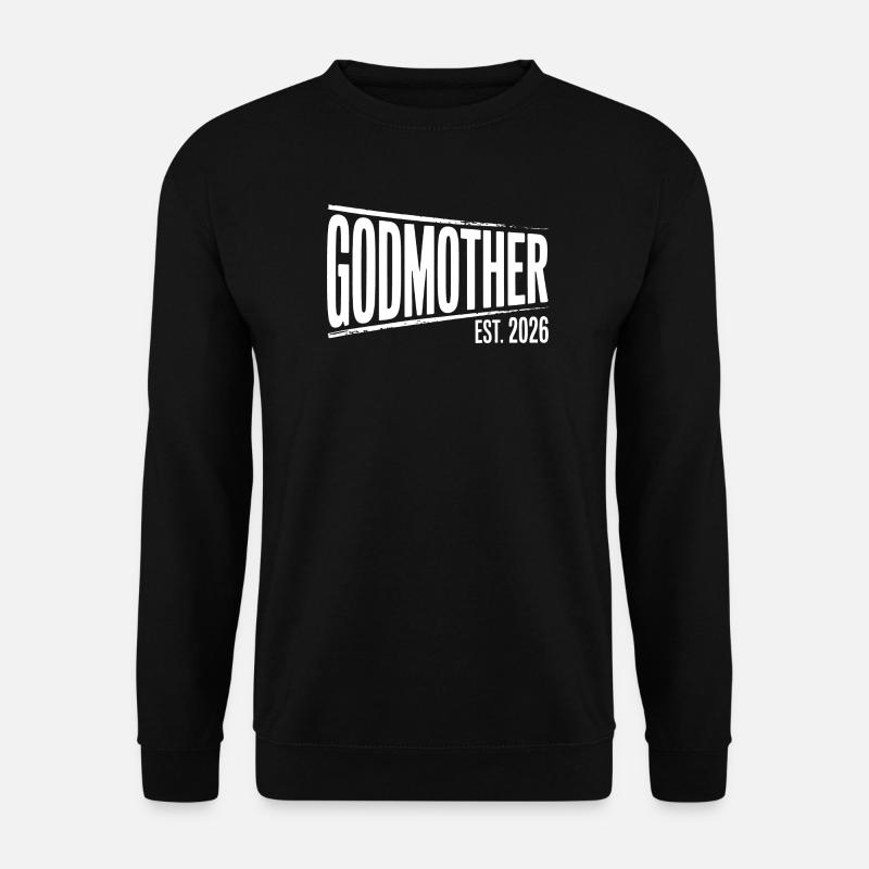 Gottmutter Est.2026 Grafik - Unisex Pullover - Schwarz