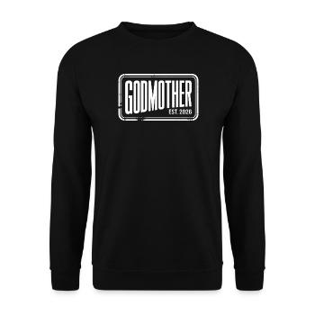 Godmother Est. 2026 - Unisex Sweatshirt - black - Front - Alina (178cm) & Michal (187cm)