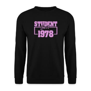 1978 1978 - Unisex Pullover - Schwarz - Vorne - Alina (178cm) & Michal (187cm)