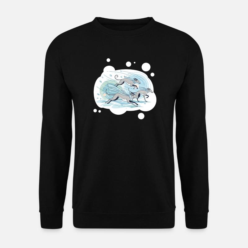 Windhunde - Unisex Pullover - Schwarz