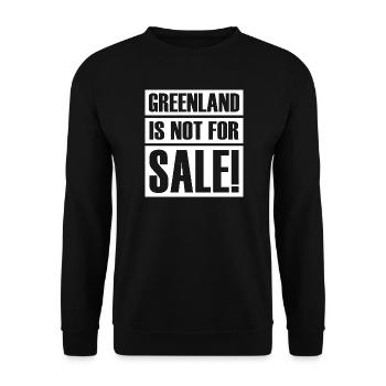 Greenland belongs to us Protest - Unisex Sweatshirt - black - Front - Alina (178cm) & Michal (187cm)