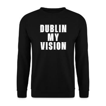 Dublin : Ma vision Saint Patrick - Sweat-shirt Unisexe - noir - Devant - Alina (178cm) & Michal (187cm)