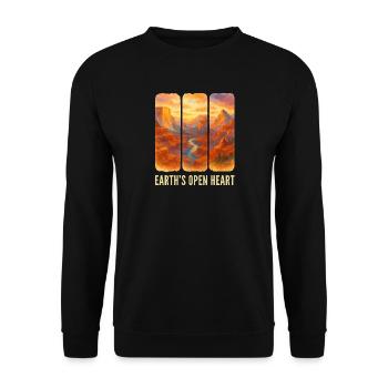 Grand Canyon - Sweat-shirt Unisexe - noir - Devant - Alina (178cm) & Michal (187cm)