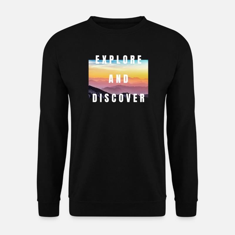 Entdecken und entdecken - Unisex Pullover - Schwarz